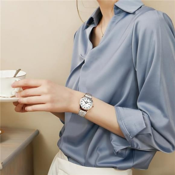 SK Women Watches with Stainless Steel Band, Calendar Watch main image 4